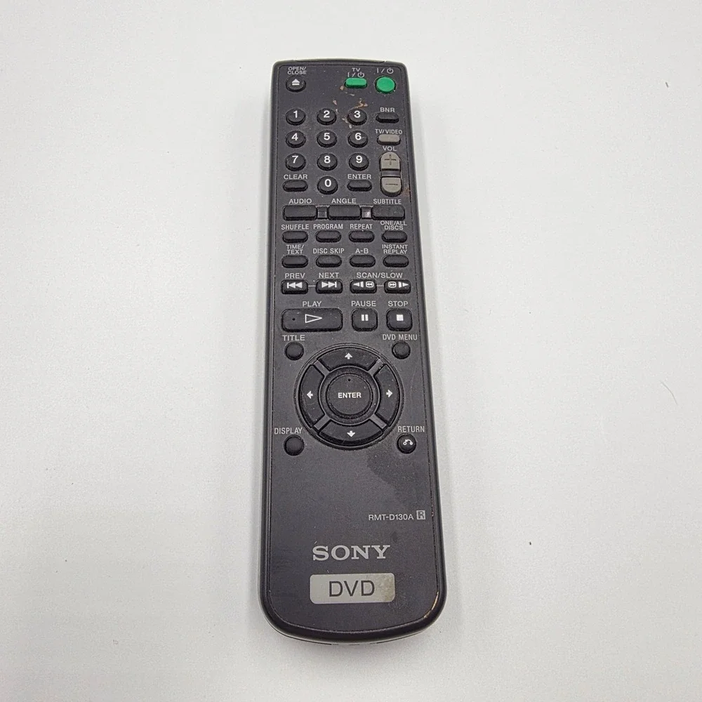 Sony RMT-D130A DVD Player Remote Control Replacement Black Genuine OEM